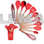 Набор кухонных принадлежностей 12 предметов Kitchen Set красный